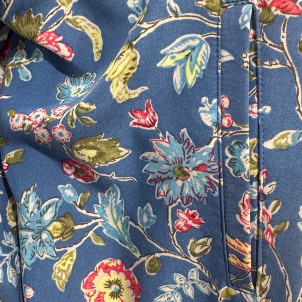 Vintage Liz Claiborne Blue Floral Maxi Skirt - Picture 5 of 5